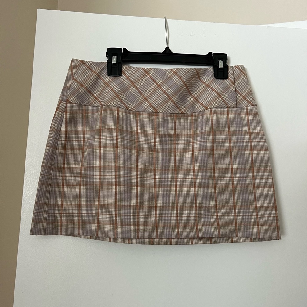 Aritiza checkered mini skirt